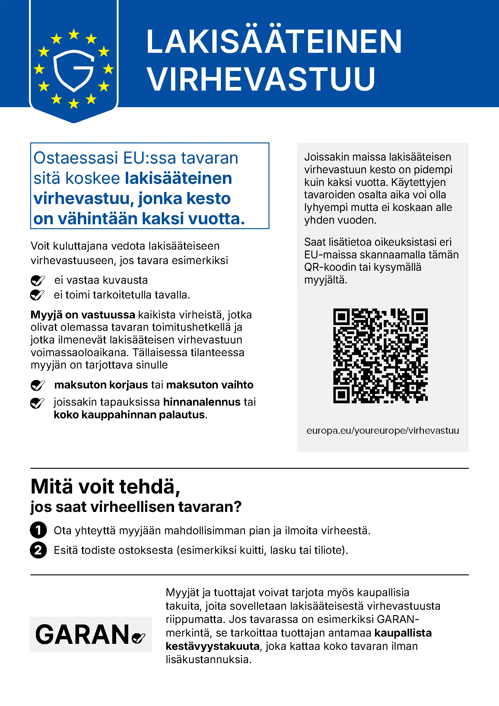 Lakisääteinen takuu
